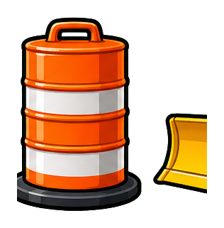 Preview for Safety Barrel Sticker Graphic