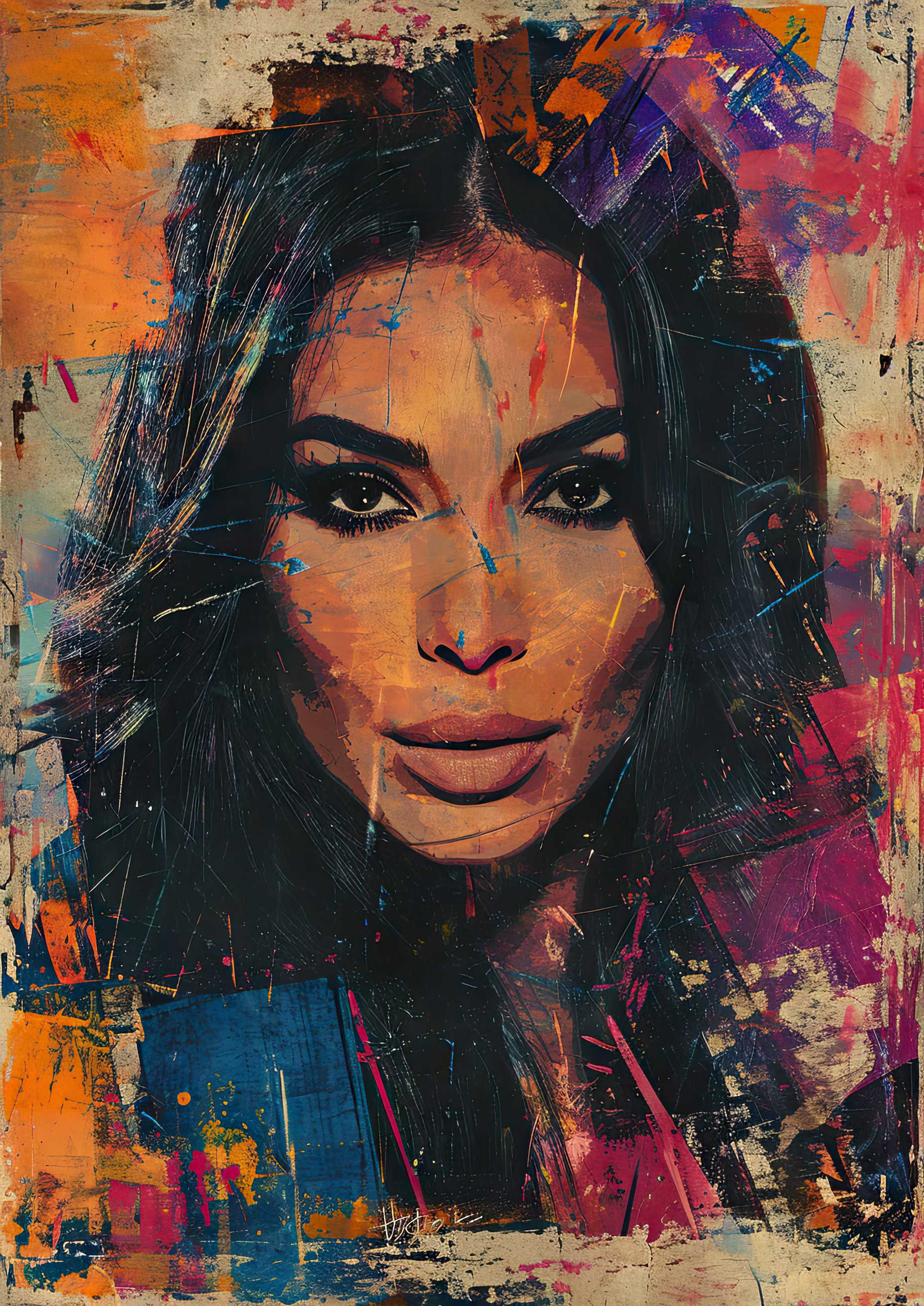 Preview for Vibrant-portrait-art-celebrities-background-394dd