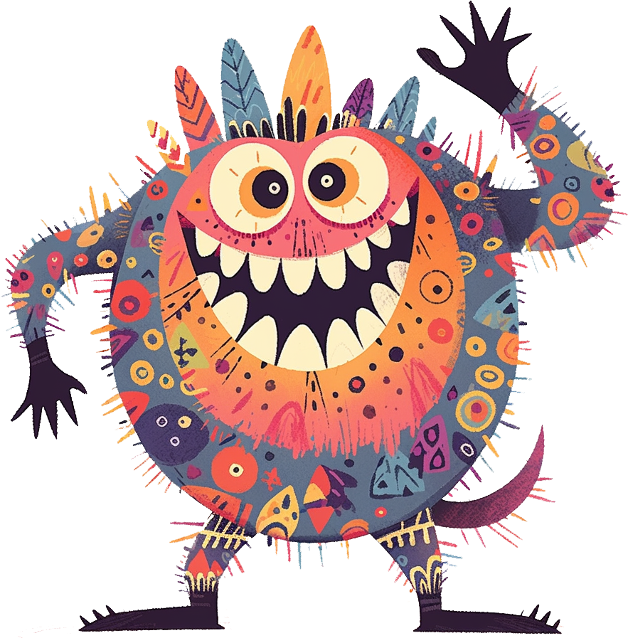 Preview for Colorful-monster-illustration-monsters-sticker-9a072