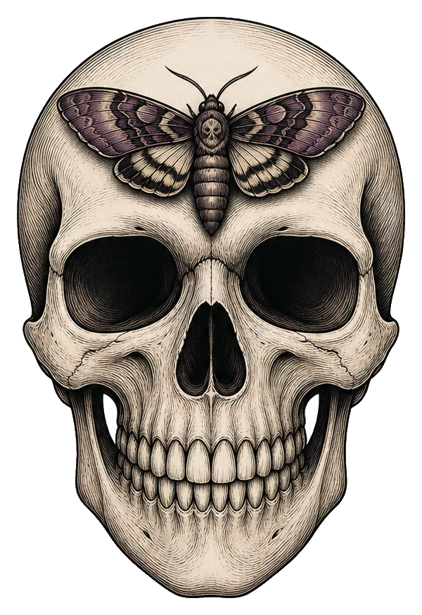 Preview for Moth Forehead Skull Sticker