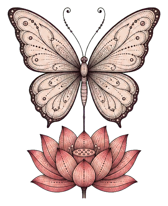 Preview for Lotus Stem Butterfly Sticker