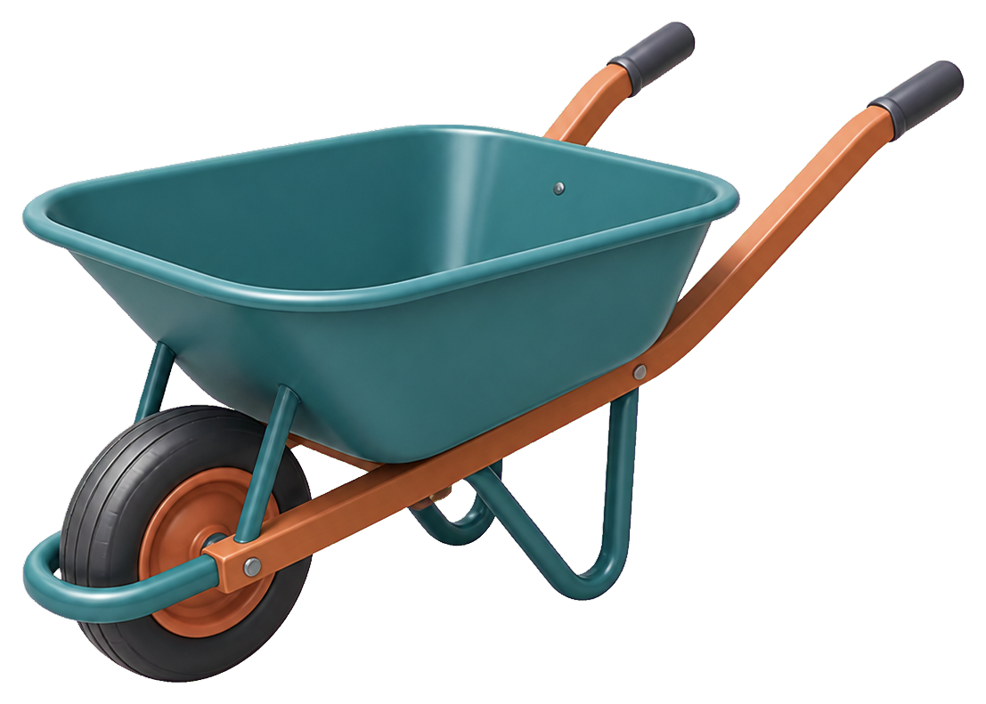 Preview for Empty Wheelbarrow Sticker Graphic