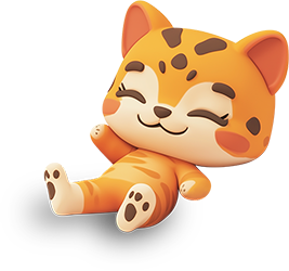 Preview for Cartoon-cat-relaxed-pose-animal-sticker-7d244