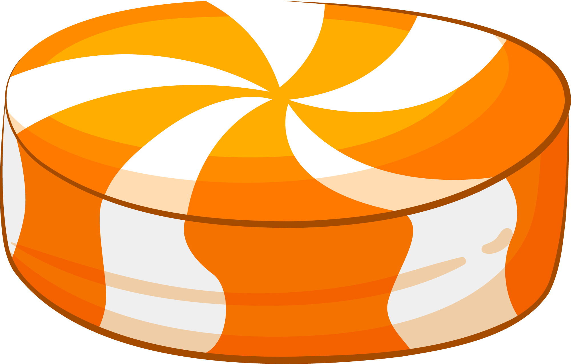 Preview for Orange-swirl-candy-graphic-halloween-candy-sticker-1d43e