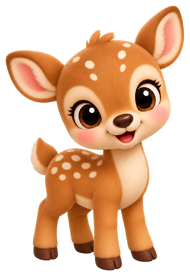 Preview for Baby Deer Sticker For Cute Designs