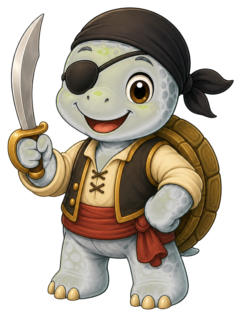Preview for Pirate Turtle Sticker