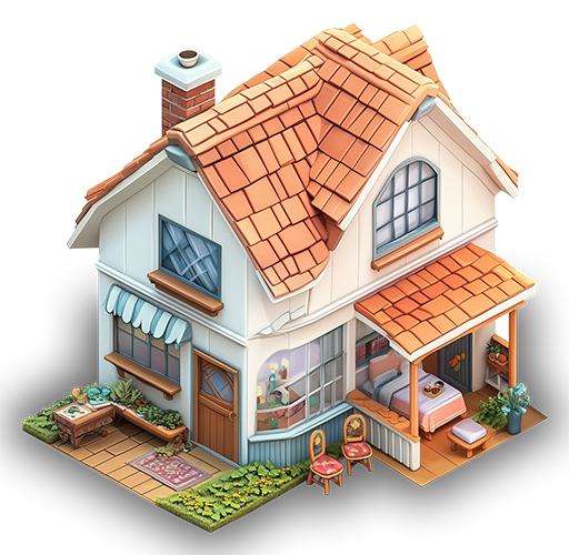 Preview for Cozy-3d-house-illustration-building-sticker-0ed84