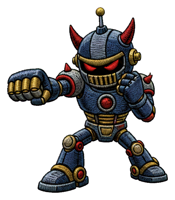 Preview for Evil Robot Boxer Sticker Graphic