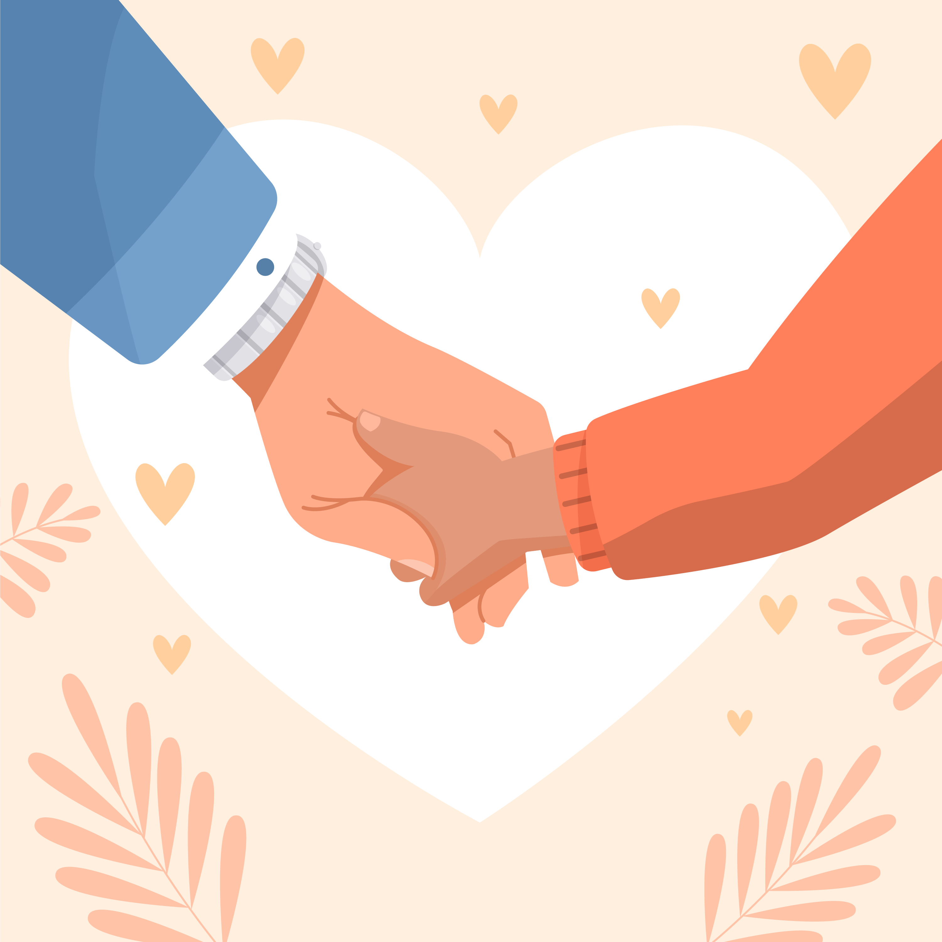 Preview for Unity-handshake-illustration-fathers-day-background-9da03