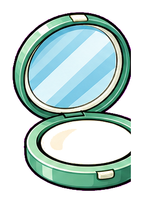 Preview for Compact Mirror Sticker Graphic