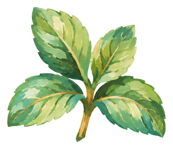 Preview for Gouache Tea Time Mint Sprig