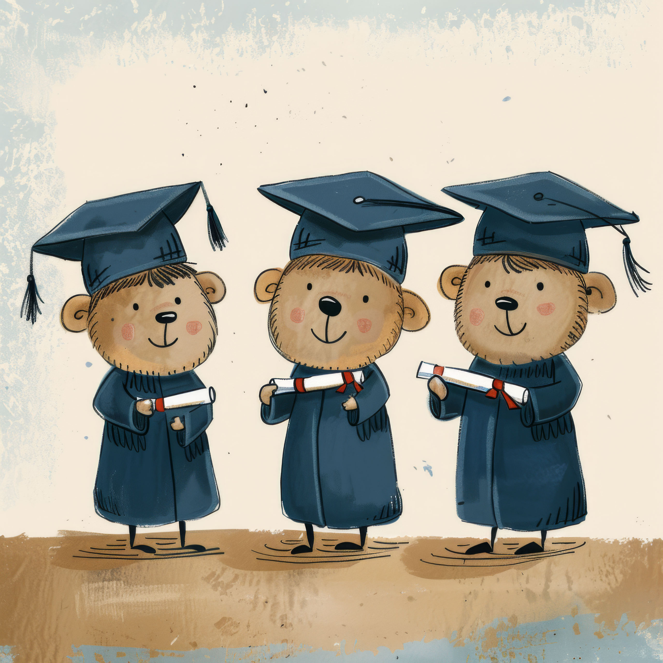 Preview for Graduating-bears-celebration-graduation-background-f5407