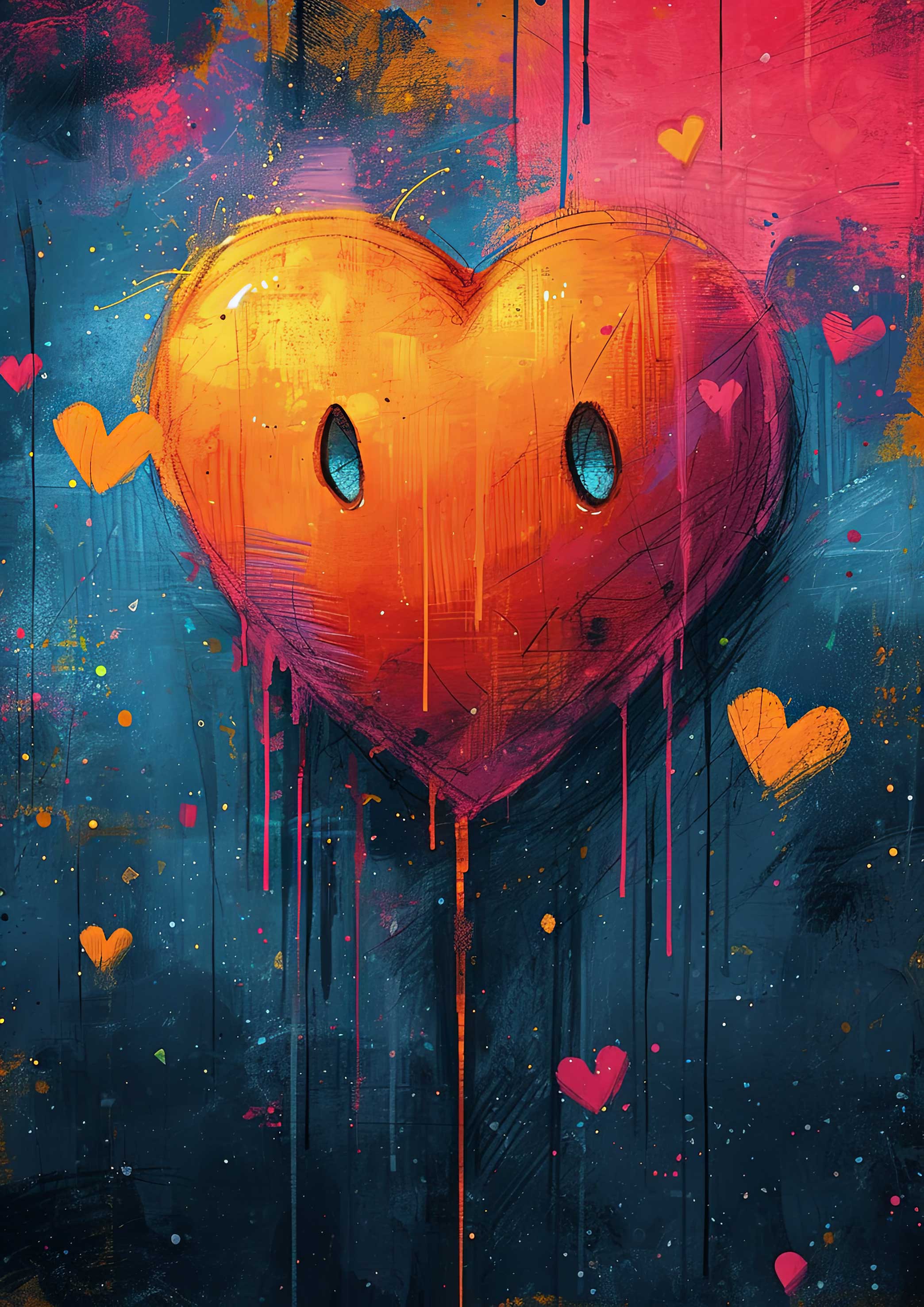 Preview for Vibrant-heart-artwork-love-background-d60ca