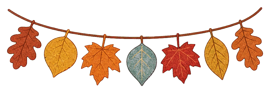 Preview for Pressed Leaf Garland Sticker For Fall Designs