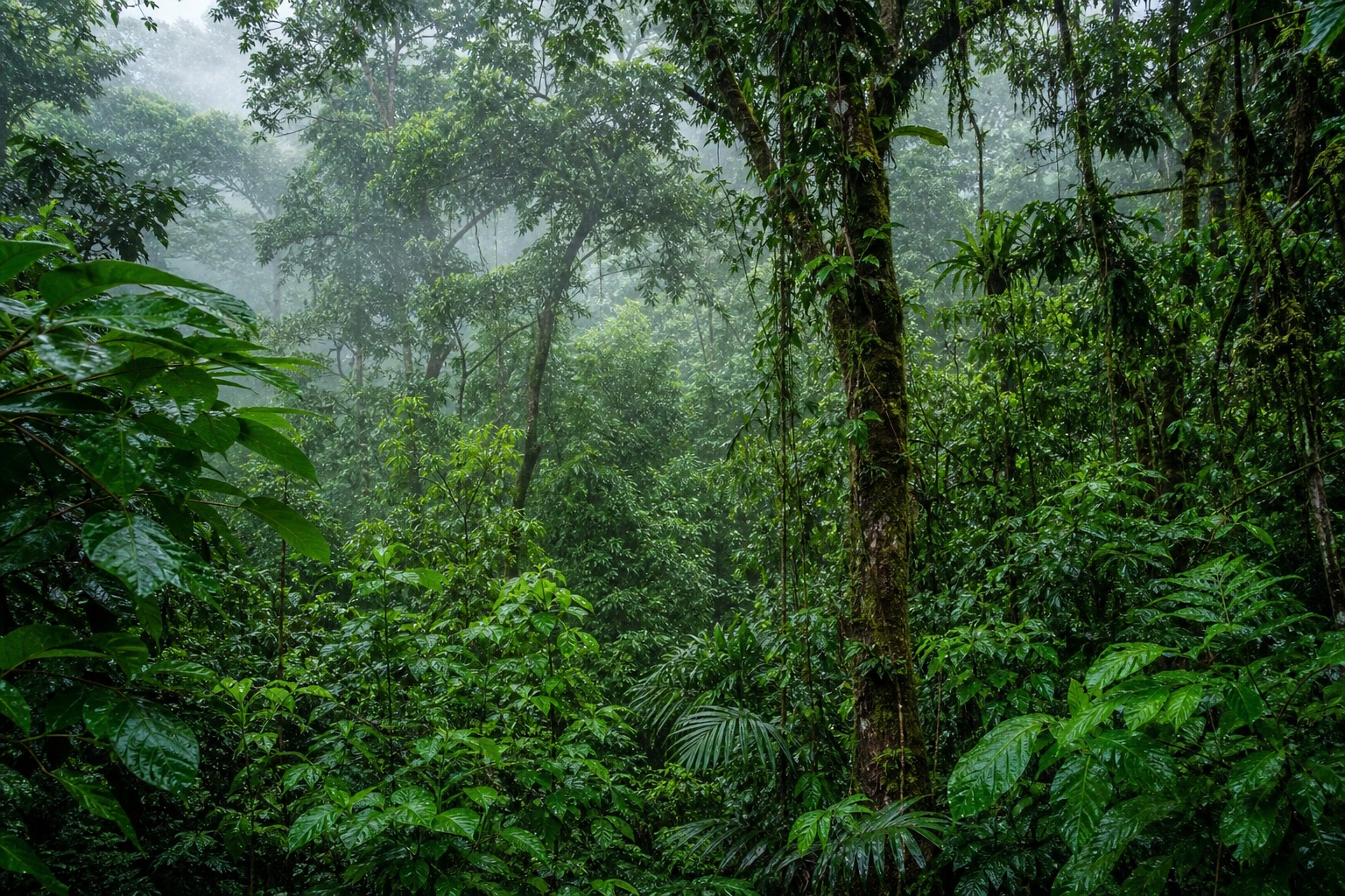 Preview for Rainforest Canopy Background Stock Image