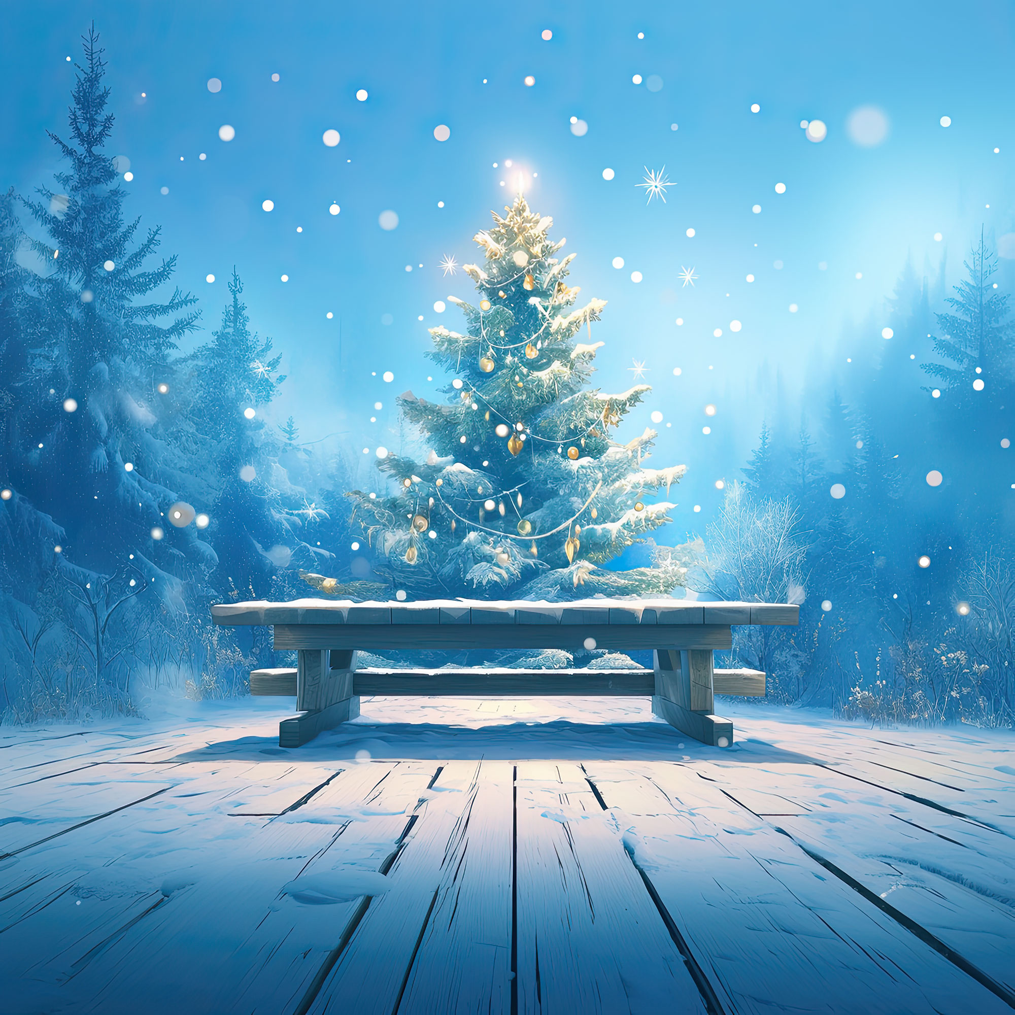 Preview for Winter-christmas-tree-scene-christmas-backdrop-background-87af0