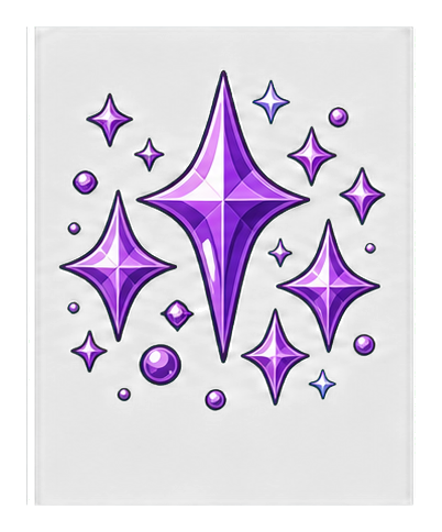 Preview for Violet Gem Glint Cluster Sticker
