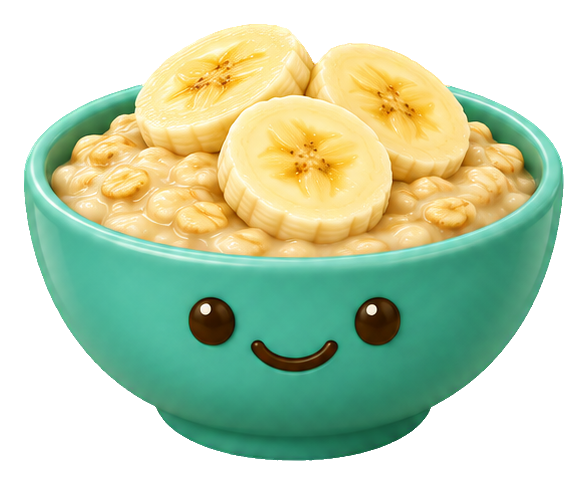 Preview for 3d Breakfast Buddies Oatmeal Bowl