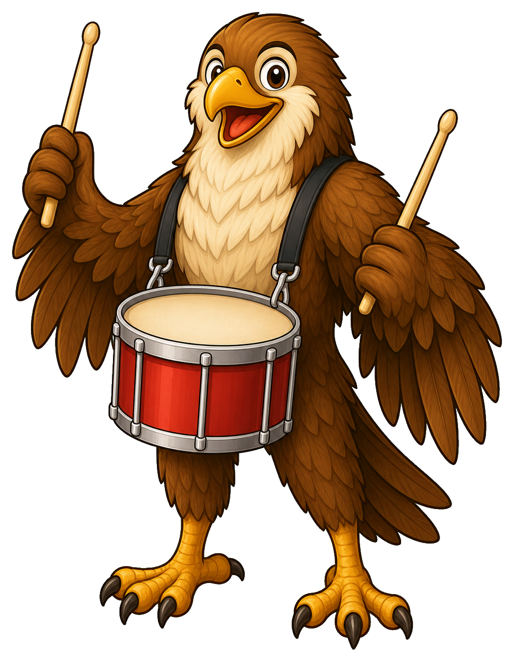 Preview for Drummer Hawk Sticker