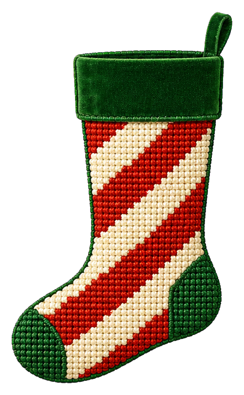 Preview for Candy Cane Stripe Stocking