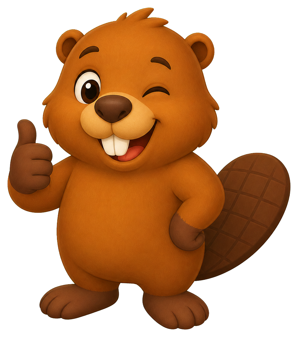 Preview for Winking Beaver Sticker Graphic
