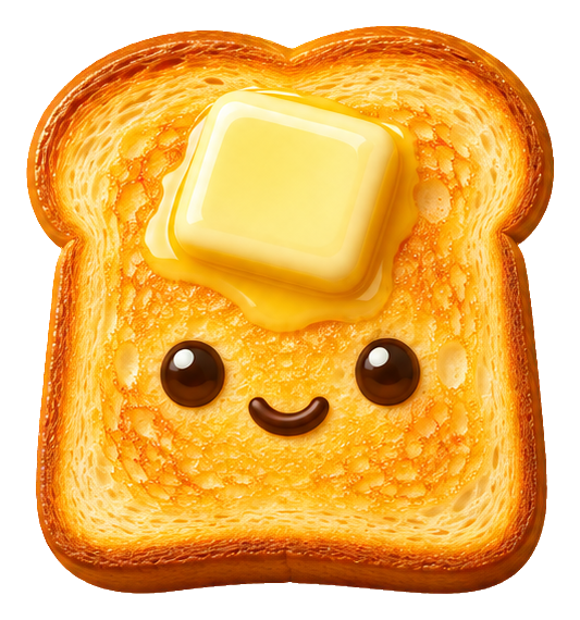 Preview for 3d Breakfast Buddies Butter Toast