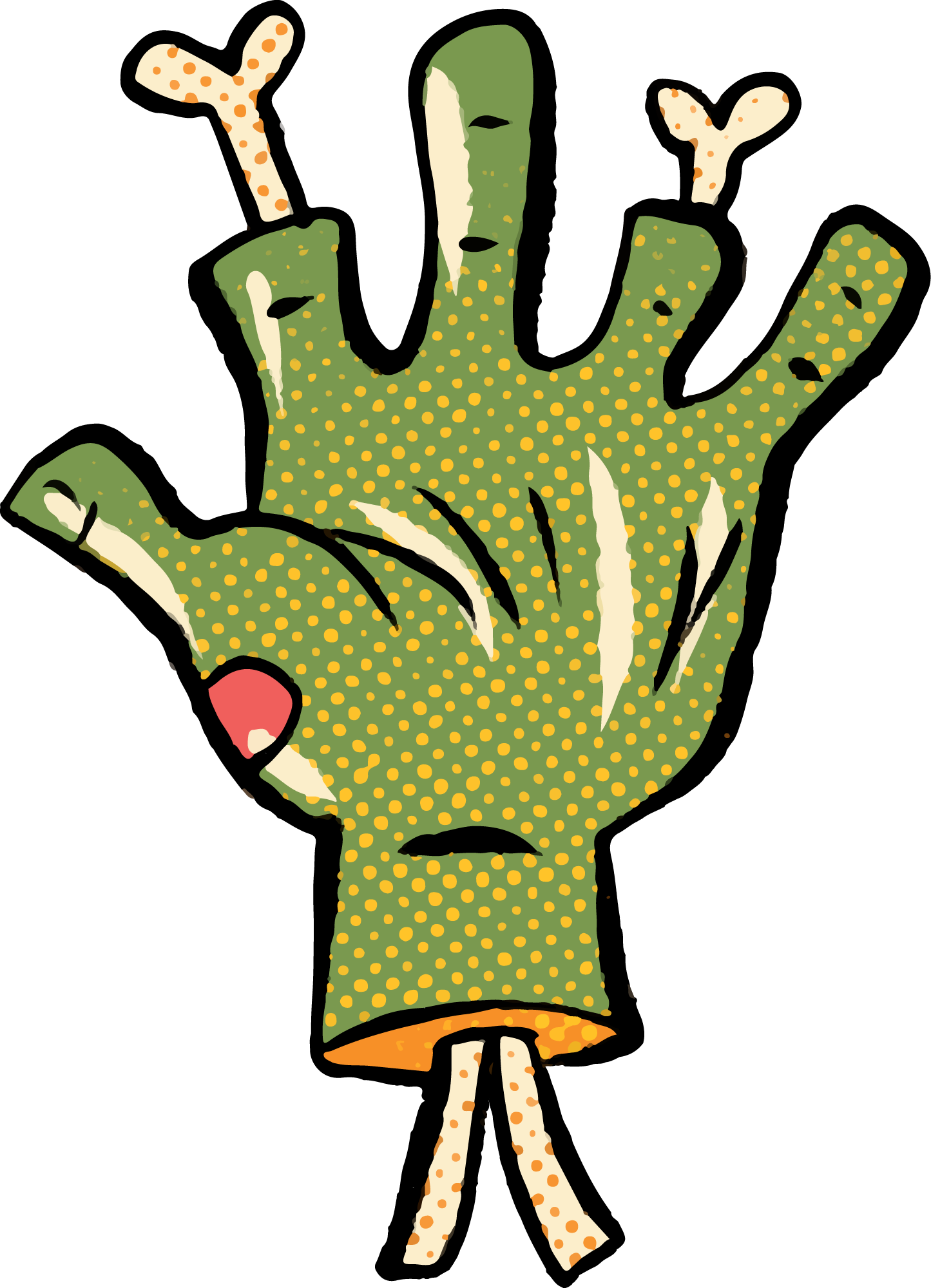 Preview for Zombie-hand-illustration-spooky-sticker-ae38c