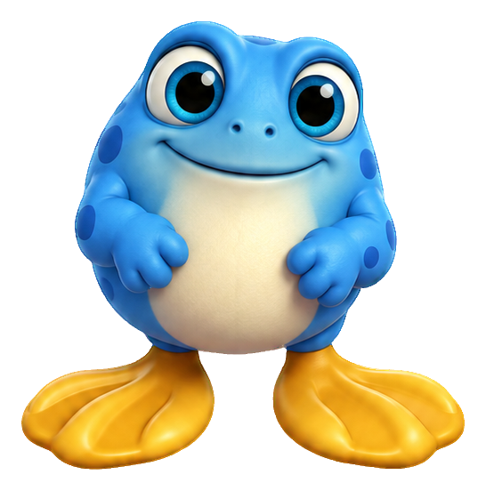 Preview for 3d Friendly Monsters Blue Wide Feet