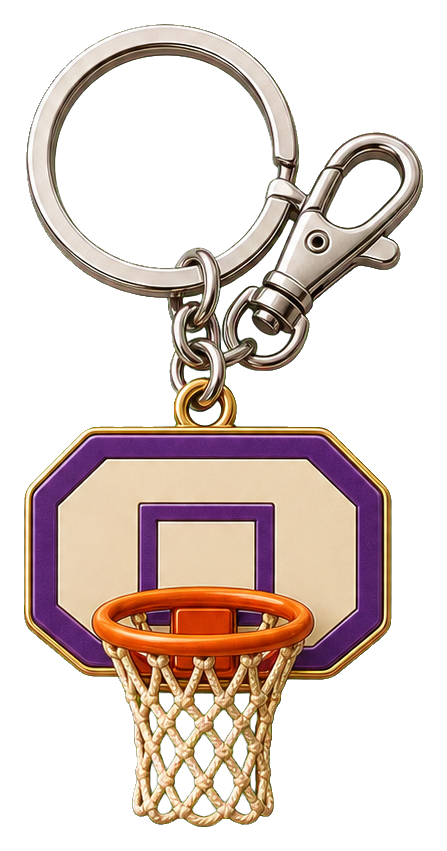 Preview for Basketball Hoop Keychain Sticker