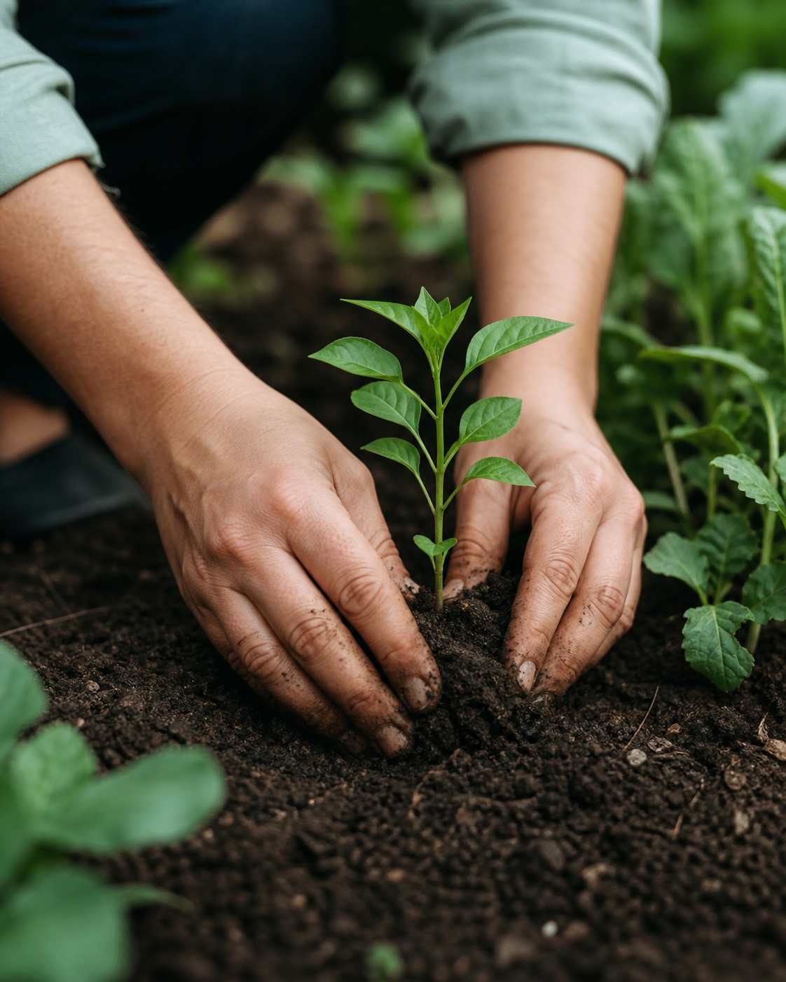 Preview for Seedling Planting Garden Background