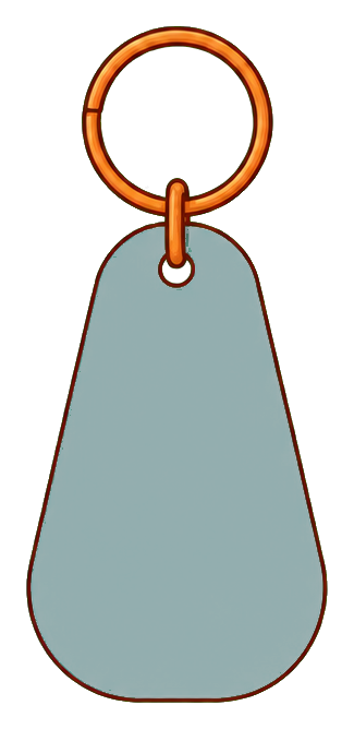 Preview for Blank Motel Key Fob Sticker