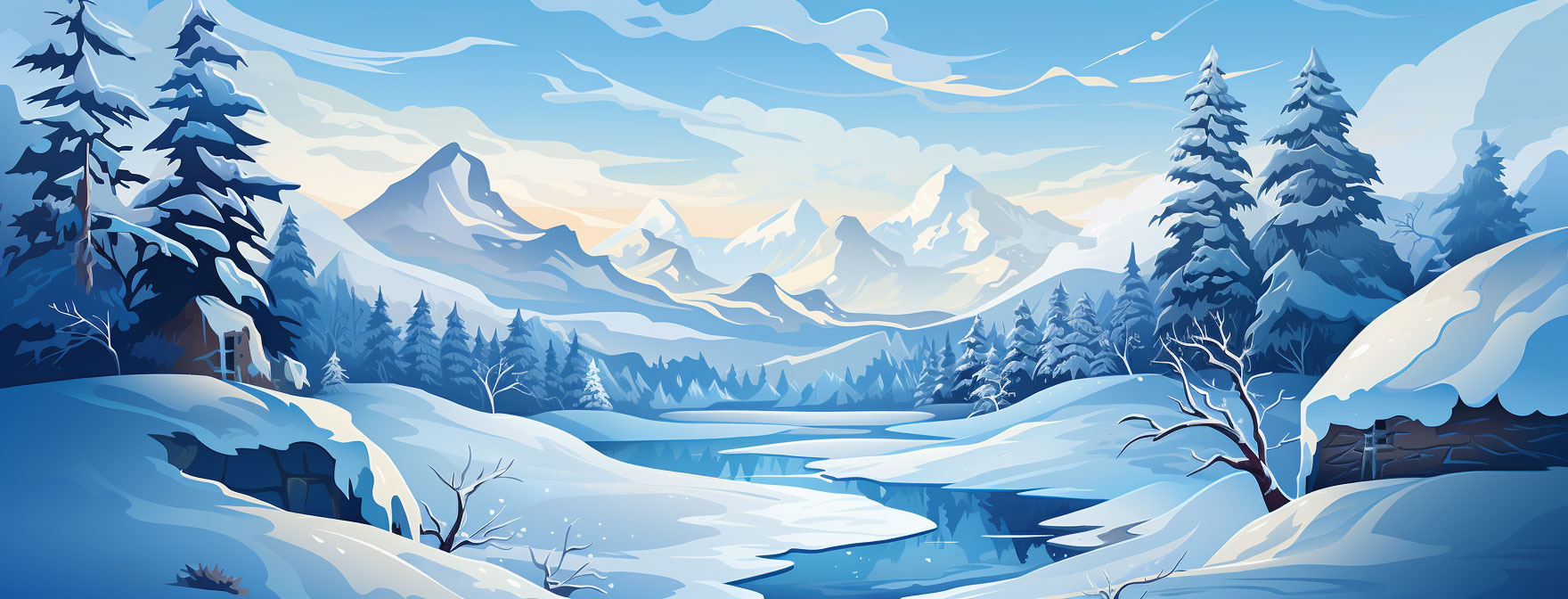 Preview for Serene-winter-landscape-illustration-christmas-cover-background-8a802