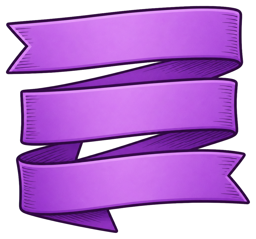 Preview for Plum Wrapped Stack Ribbon Sticker