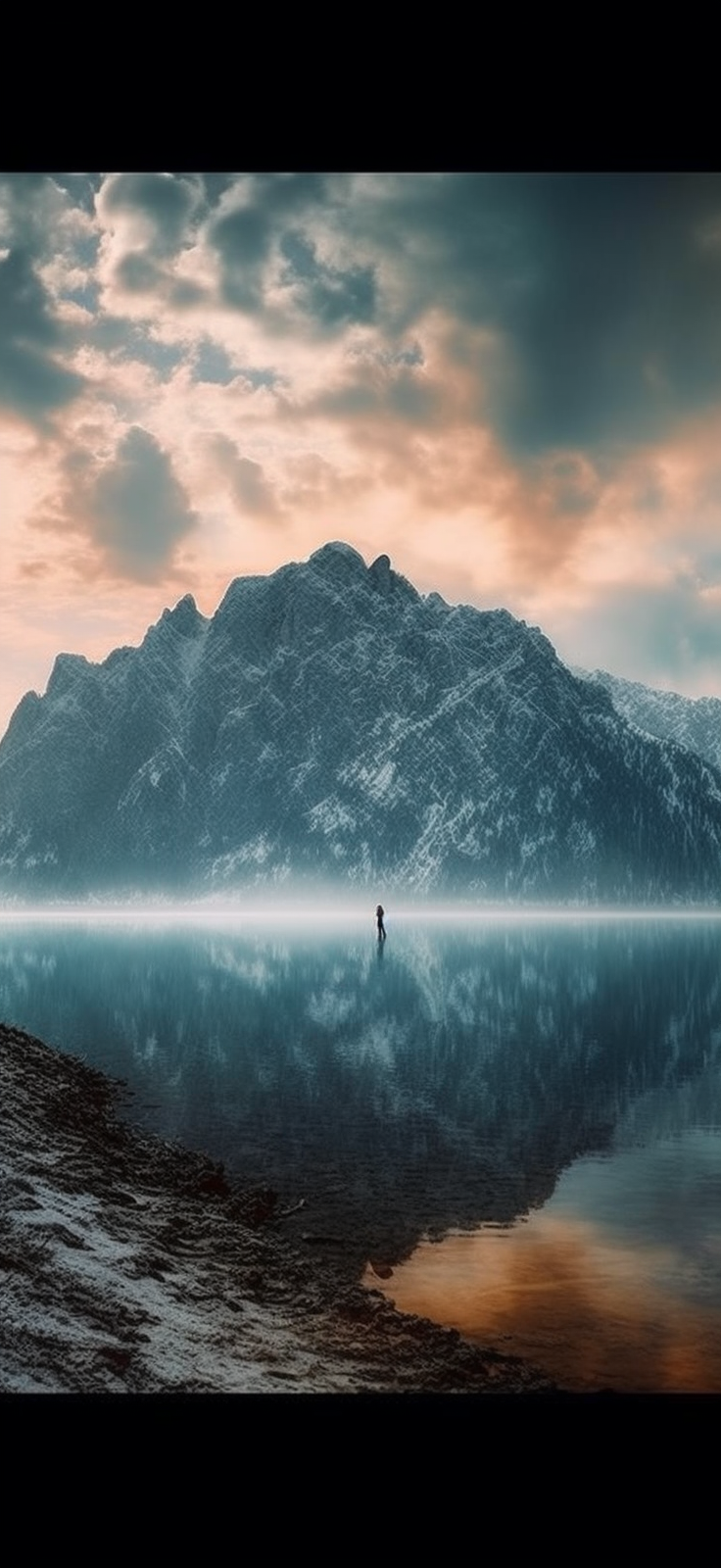 Preview for Serene-mountain-landscape-dusk-ai-phone-background-12319