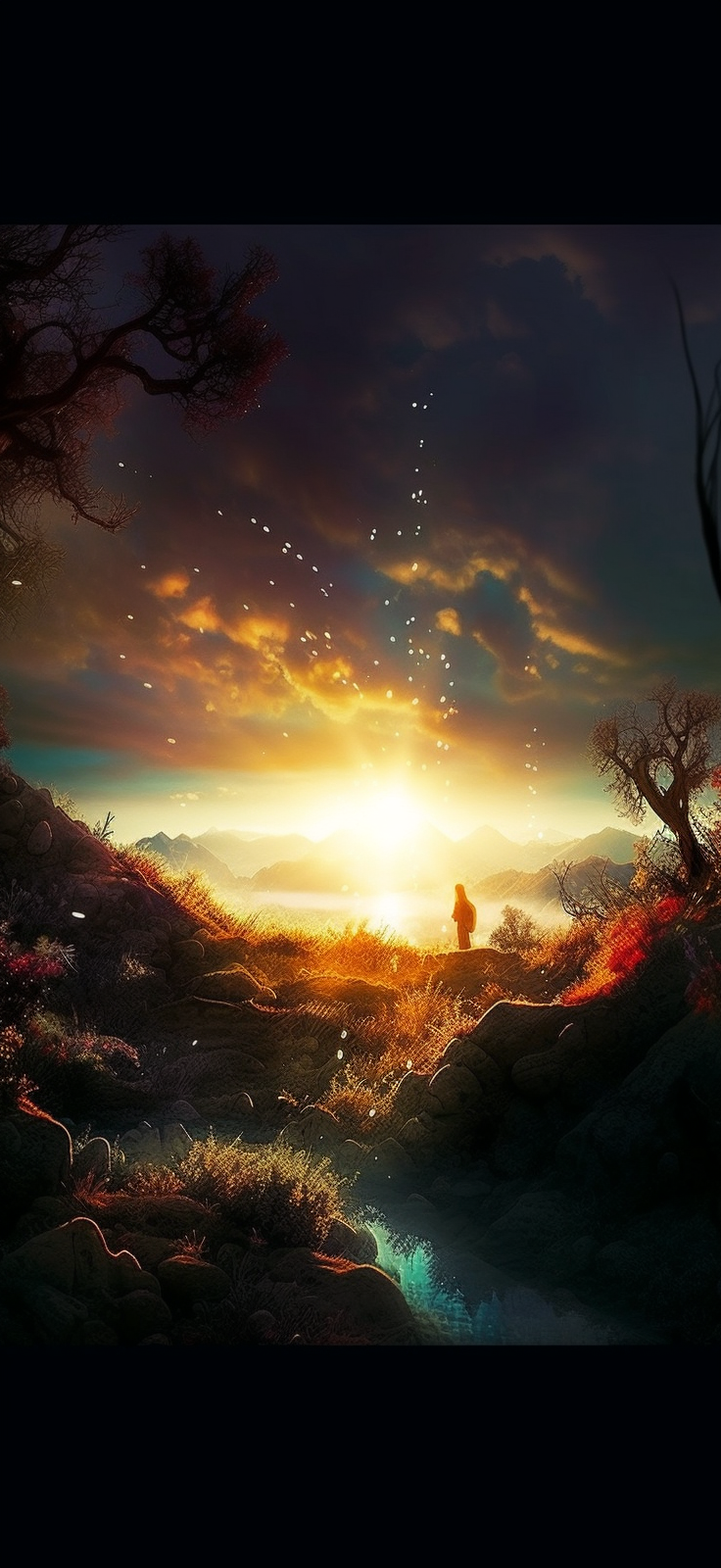 Preview for Mystical-landscape-at-sunset-ai-phone-background-3df99