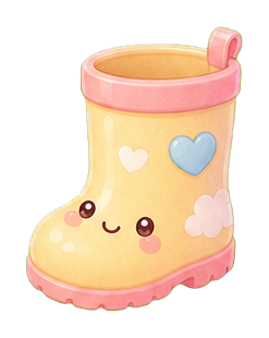Preview for Yellow Rain Boot Sticker
