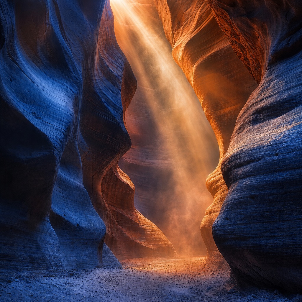 Preview for Canyon Light Shafts Background