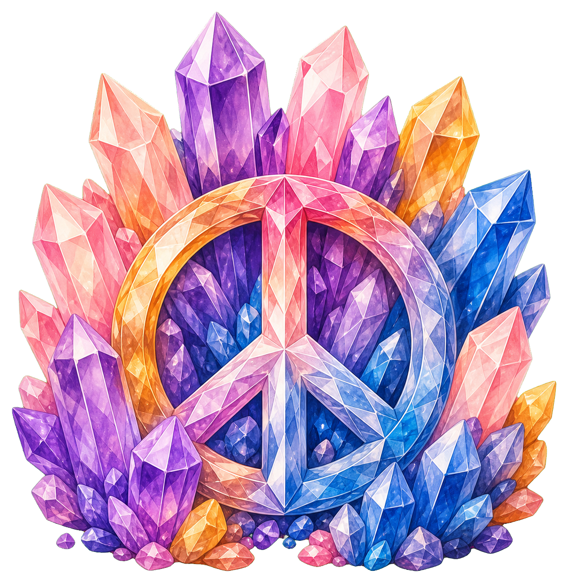 Preview for Peace Crystal Sticker
