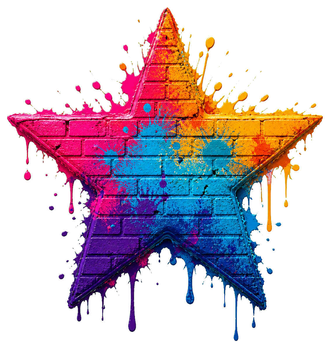 Preview for Brick Texture Star Sticker