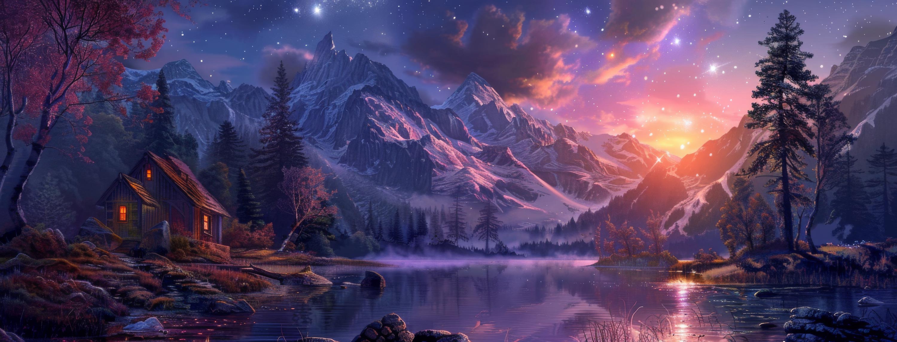 Preview for Serene-mountain-landscape-at-dusk-astrophotography-cover-backgro-6c6b1