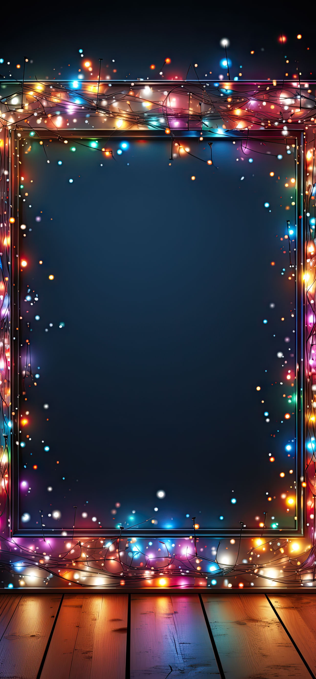 Preview for Glowing-frame-template-christmas-phone-background-dd1eb