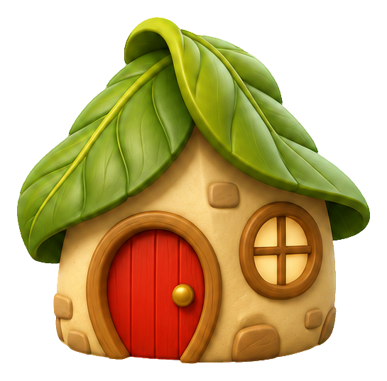Preview for 3d Cozy Cottages Leaf Roof Cottage