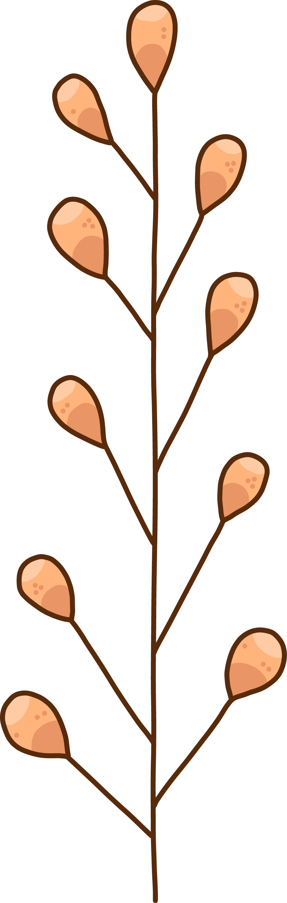 Preview for Brown-branch-illustration-love-design-sticker-400d8