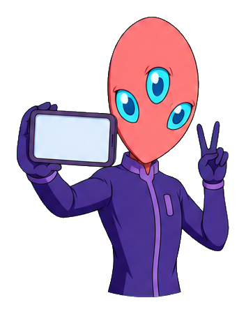 Preview for Anime Alien Creature Sticker