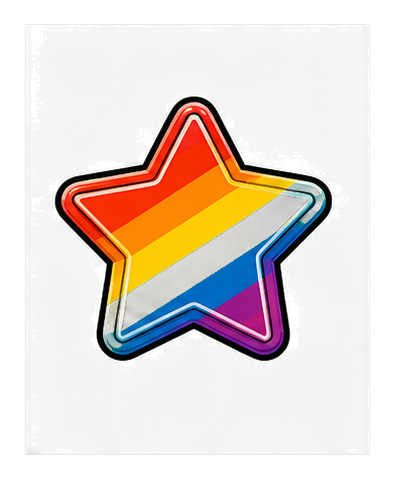 Preview for Rainbow Star Badge Sticker