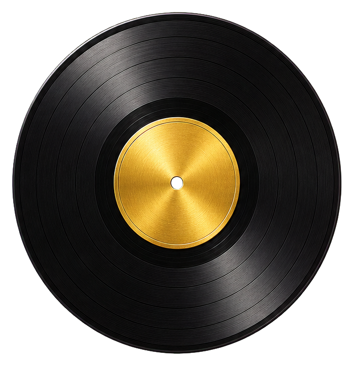 Preview for Vintage Gold Record 50th Birthday Sticker