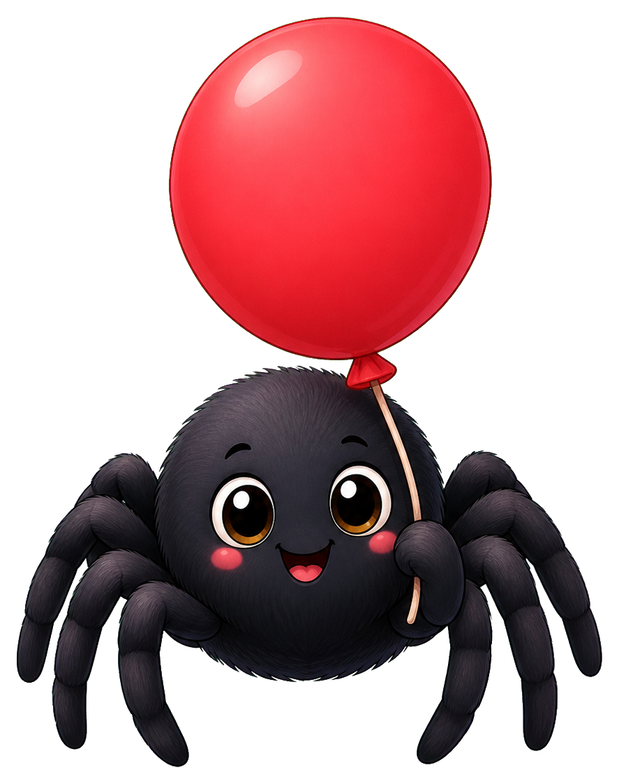 Preview for Spider Balloon Sticker