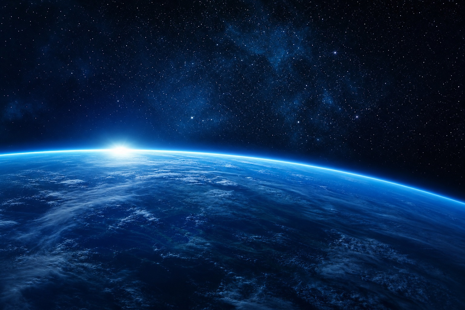 Preview for Blue Cosmic Planet Background