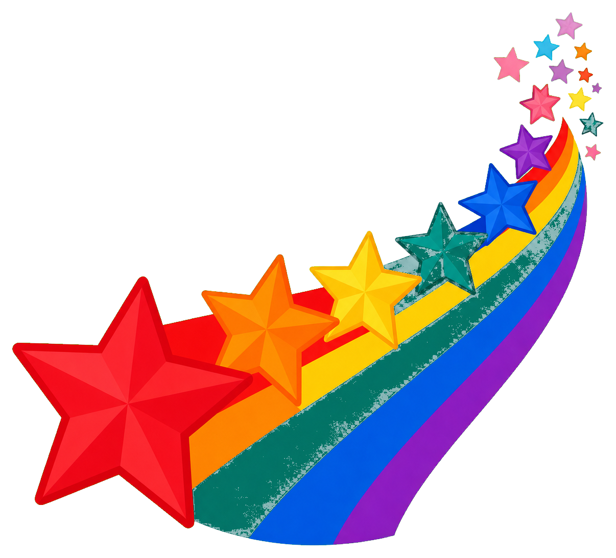 Preview for Pride Star Trail Sticker