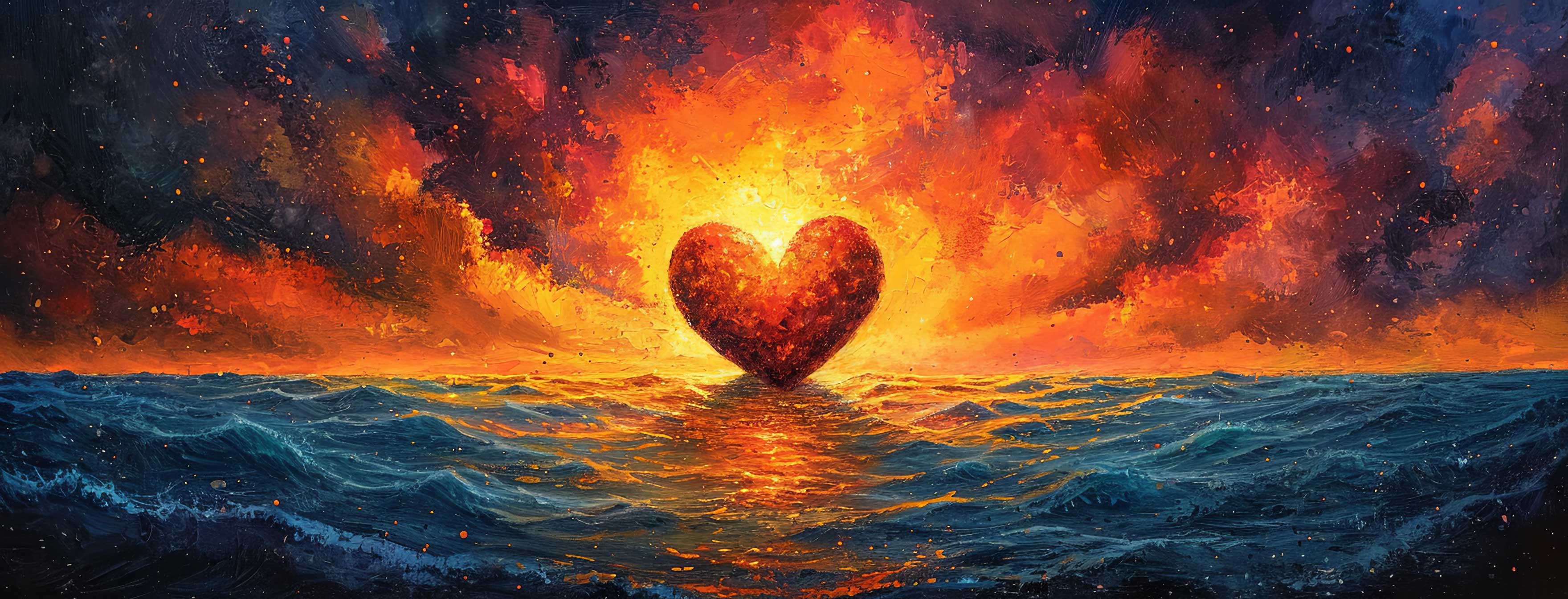 Preview for Heart-in-ocean-at-sunset-heart-cover-background-37e4b